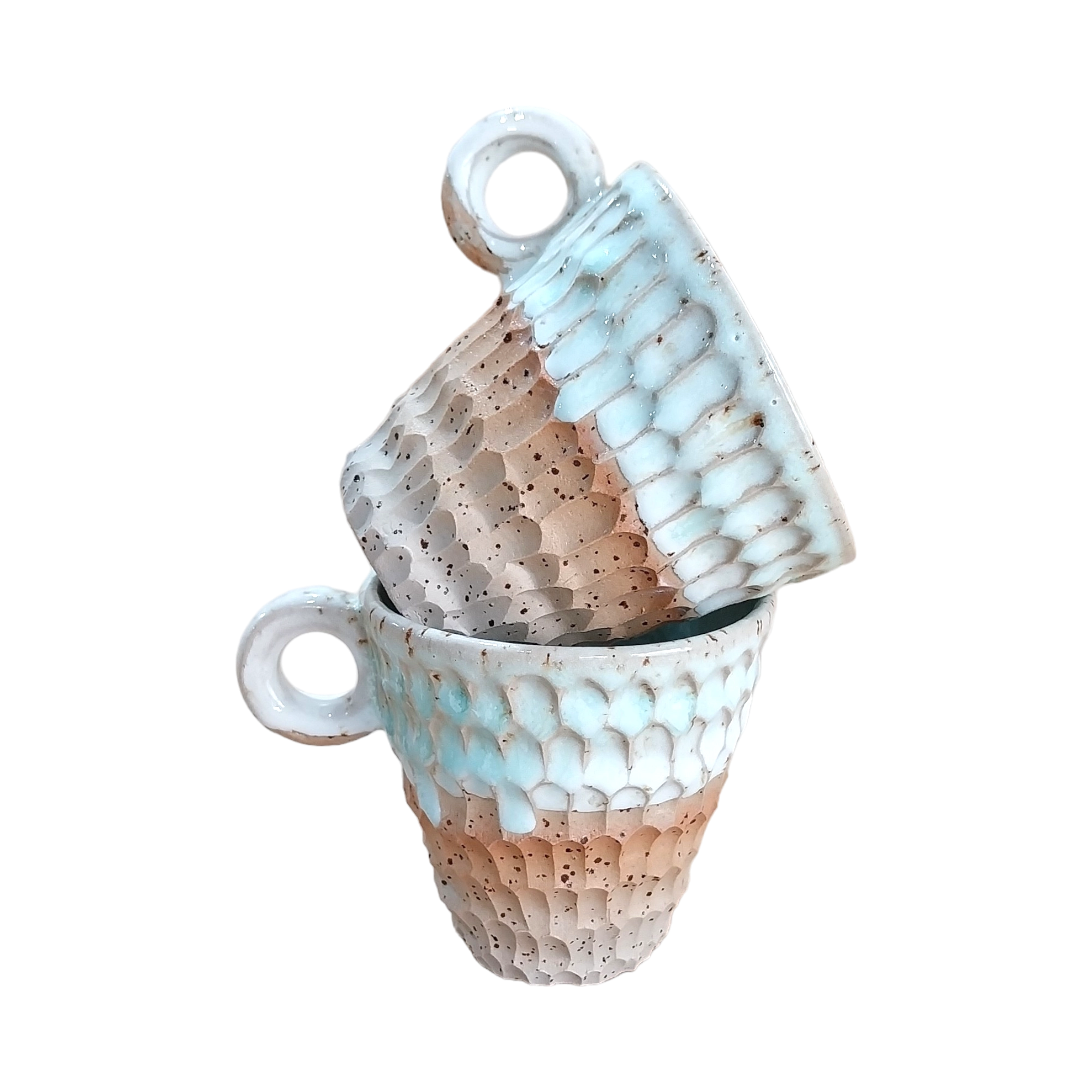 Honeycomb Design Ceramic Mug Set