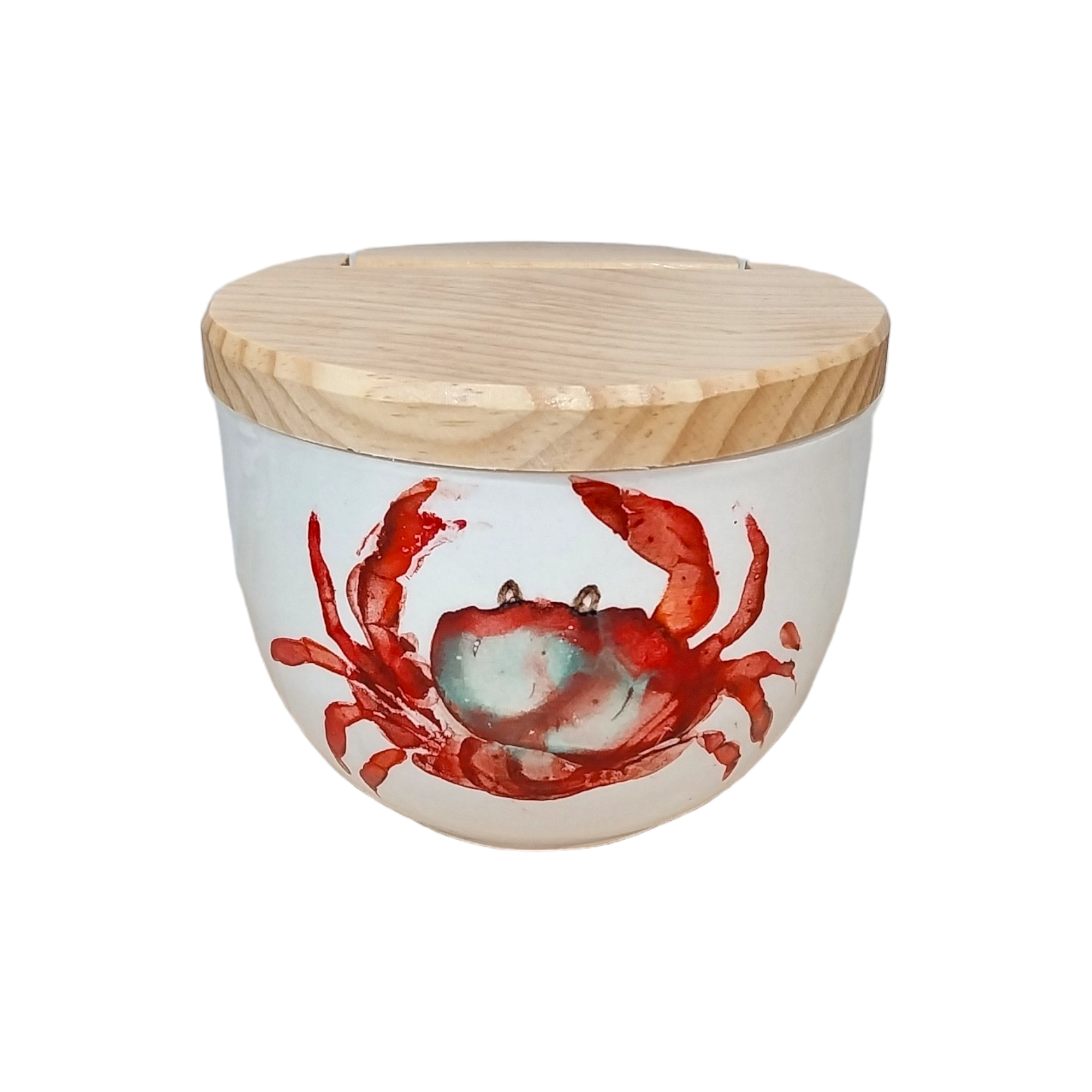 Salero de cerámica cangrejo rojo