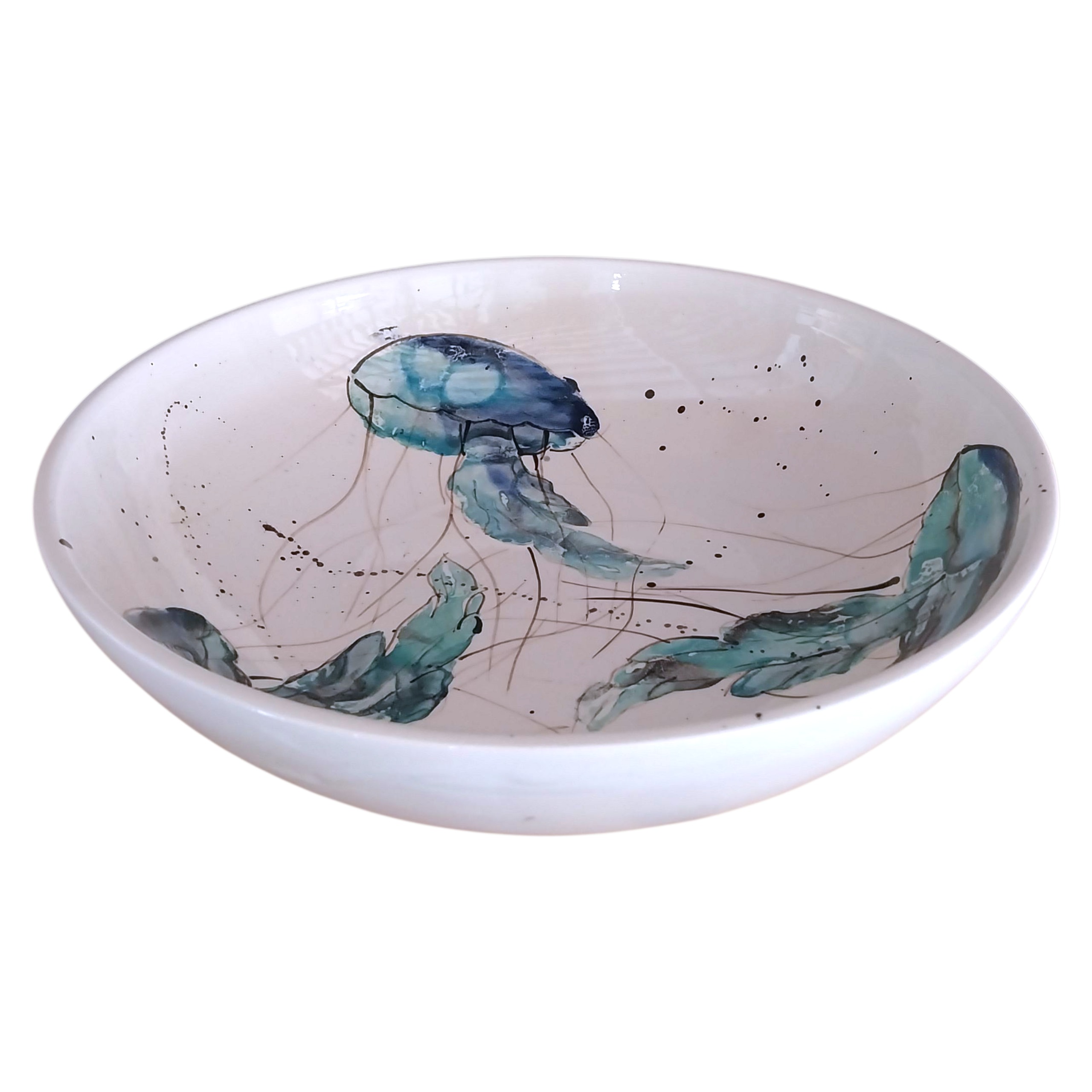 Ensaladera Extra con diseño de medusas